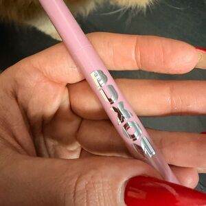Buxom Pink Power Lip Liner Pencil built in brush dolly light NWT